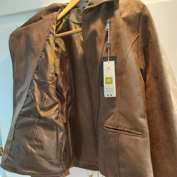 NWT BV Men's brown jacket L - Picture 5 of 6
